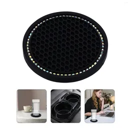 Tea Trays Car Non-slips Mat Auto Decoration Accessories Teacup Pad Creative Silicone Round Heat Insulation Mats