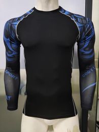 Men's T Shirts Cody Lundin Quickly Drying UV Sun Protecion Shirt Long Sleeve Paddle Custom Men Rash Guard Set Swimming Surfing Sweatshirt