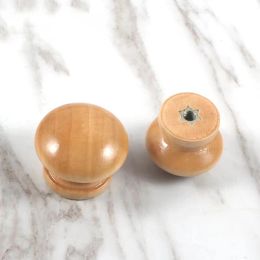 Wooden Handles Drawer Knobs Wardrobe Furniture Wood Handle Kitchen Cupboard Door Handle Dresser Pulls Furniture Hardware