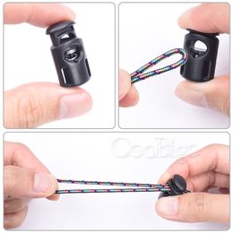 10pcs Colorful Cord Lock Stopper Toggle Clip Clamp Plastic Buckle Elastic Rope Paracord Shoelace Lanyard Garment Bag Accessories