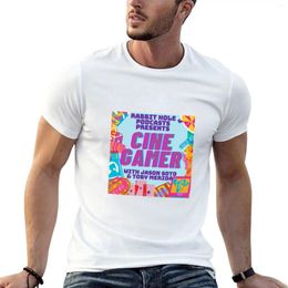 Men's Polos CineGamer Logo T-Shirt T-shirts Man Funny T Shirt Plus Size Shirts Fruit Of The Loom Mens