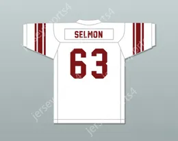 CUSTOM ANY Name Number Mens Youth/Kids Lee Roy Selmon 63 Eufaula High School Ironheads White Football Jersey 1 Top Stitched S-6XL