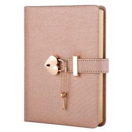 Notebooks Heart Shaped Combination Lock Diary with Key Personal Organisers Secret Notebook Gift for Girls and Women
