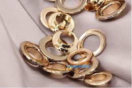 20set Round/Flat ID:5/8/10/12mm pure copper eyelets for bags garment eyelets no rust silver color