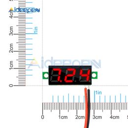 5Pcs DC 0-100V 2.5V-30V 0.28 inch LED Digital Voltmeter Voltage Metre Volt Detector Monitor Tester Panel Car 12V 24V Red Green