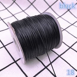 New 1.0mm 10meters Waxed Cord Waxed Thread Cord String Strap Necklace Rope Beads for Jewelry Making DIY Bracelet Accessories