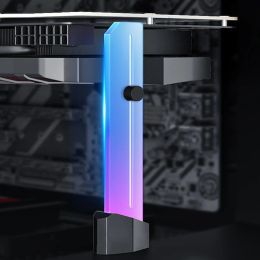 Cooling RGB Video Card Bracket Stand DIY ARGB Synchronous VGA Holder Support GPU Vertical Mounting For Computer Cabinet Decoration