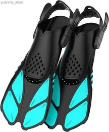 Diving Accessories Professional Snorkelling Foot Diving Fins Adjustable Adult kids Swimming Comfort Fins Flippers Swimming Equipment Y240410