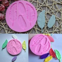 Baking Moulds Bird Feather Shape Silicone Chocolate Mold For Fondant Cake Decorating Tools Bakeware Kitchen Tools.