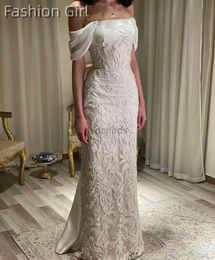 Городские сексуальные платья 2023 Custom Classic White Off The Plough Prom Prompes Promes Вышивая длина длина бретелек вечерние платья женское формальное платье 240410
