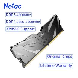 RAMs Netac DDR5 4800MHz Memory Ram DDR4 3200MHz 3600MHz 2666MHz 8GB 16GB Dual Channel Memory for Desktop Intel AMD Motherboards