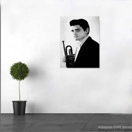 Chet Baker - Trumpet, Vocals Chet Baker - Cool, West Coast Jazz Style Canvas Painting Posters Print Wall Art for Living Room