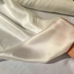 10m/m silk charmeuse satin fabric for silk scarves nature white