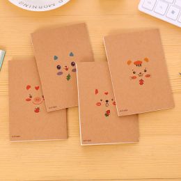 Notebooks 10pcs/lot Kraft Paper Retro 64K Small Notebook, Mini Pocket Notepad, Blank Inner Page, Car Line Book, Student Gifts