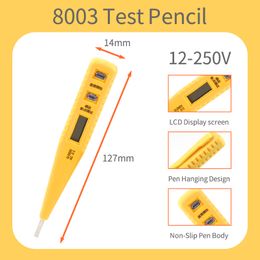 AC/DC 12-250V Special screwdriver for measuring electricity Voltage Tester Detector Electrician Tools Digital display induction