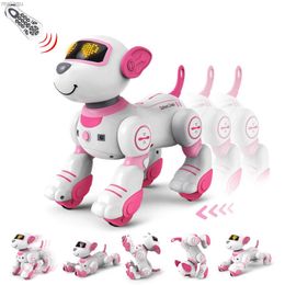 Electric/RC Animals RC robot electronic dog programmable intelligent interactive stunt robot dog singing dancing walking pet dog toys childrens toysL2404