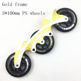 Speed Inline Skates Base 3*100/110mm Frame Wheels Roller Skating Basin ILQ-11 Bearing Durable Skating Tires Powerslide Patines