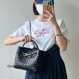 Cross Tote Designer Bag Lady Botteega Bags Veneeta Portable Andiamo Same High-grade Woven Handbag Metal Rope Shoulder Buckle Tote One Body Female MRM1