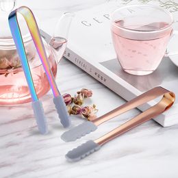 1pcs Ice Clip Ice Tong Bread Food BBQ Clip Multicolored Sugar Tongs Small Ice Tongs Ice Cooling Ice Cube Small Kitchen Tongs