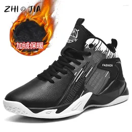Basketball Shoes Winter Men's Oversized Plush Warm Teenagers Children Practical Footwear Leisure Fashion 36-48