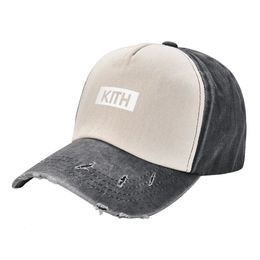 Kith Baseball Cap Streetwear Luxury Brand Fluffy Hat Hat Mens Luxury Womens 240410