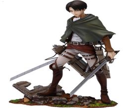 Anime shegeki no Kyojin Angriff auf Titan Rivaille Levi Ackerman PVC Actionfigur Sammlermodell Kinder Spielzeug Puppe Geschenk T2003215899733