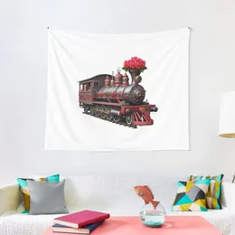 Tapestries Train Christmas Tapestry Nordic Home Decor Wall Hanging Anime And Comfort