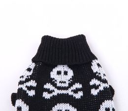 Cat Dog Sweater Jumper Skulls Jacquard Pet Puppy Coat Jacket Warm Jumper Clothes For Dogs Cats Small Medium