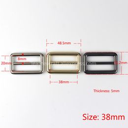 1x Metal Cast Tri-Glide Buckle 3 Bar Adjuster Slider Middle Centre Bar Buckle for Leather Craft Bag Backpack Shoulder Strap Belt