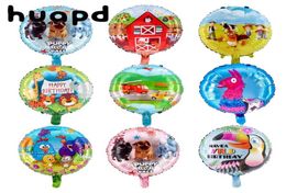 10pcs lot 18inch cartoon red house Brazil chick party Aluminium foil helium balloon decoration animal toy 2205232179607