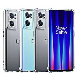 Luxury Transparent Phone Case for Oneplus Nord Ce 2 5g Shockproof Silicone TPU Cover 1+ One+ Nord N200 N100 N10 Soft Back Cases