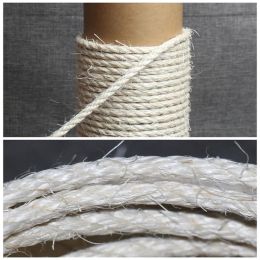 Sisal Rope Climbing Frame for Cat, Homemade Scratching Board, DIY Accessories, White Claw Column, 4/5/6mm