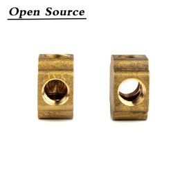 Tee 3 4 Ways Brass Pipe fittings Equal Female Connector 1/8" 1/4" 3/8" BSP Thread For Grease System hydraulic system