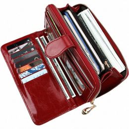 women Wallets Pu Leather Women Purses Fi Lg Zipper Women's Wallet Mey Coin Holder Female Lg Purse Female Purse Zipper F78J#