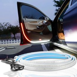 120cm Universal High Bright Flowing Red White LED Car Door Welcome Light Strip Atmosphere Lamp Strip Decorative Ambient Lights
