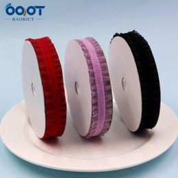 L-20718-709,10yards 3/4''(20mm) Bilateral skirt Solid Colour elastic folds elastic hair band girl hair band DIY handmade material