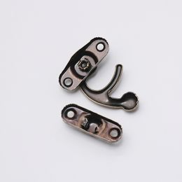 10Pcs Antique Metal Lock Mini Decorative Hasps Hook For Gift Wooden Jewellery Box Padlock With Screws Hardware Home Decor