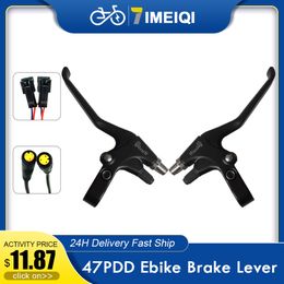 Electric Brakelever Aluminium Alloy WUXING 47PDD Ebike Brake Lever Cut Off Power Electric Bicycle E-scooter Brake Handle Parts