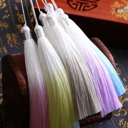 5pcs/Pack 13cm Quietly Elegant Gradual Color Polyester Silk Tassels Fringe DIY Craft Curtains Hang Rope Clothes Trim Accessories