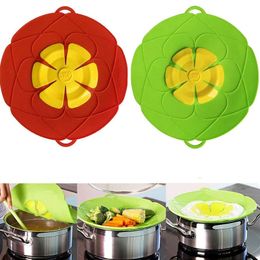 Silicone lid Spill Stopper Cover Pot Pan Cover Kitchen Accessories Cooking Tools Flower Cookware Utensil Kitchen Gadgets