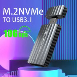 Enclosure TISHRIC M.2 SSD Case NVME M.2 to USB 3.0 Hard Disc Enclosure 10Gbp SSD Adapte External Portable Storage Box for NVME PCIE