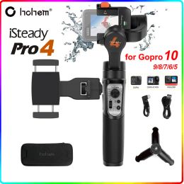 Gimbals Hohem iSteady Pro 4 / Pro 3 Splash Proof 3Axis Handheld Gimbal Stabiliser for GoPro Hero 10 9/8/7/6 DJI Osmo RX0 Action Camera