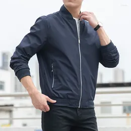 Men's Jackets Jacketed Spring Baseball Collar Jacket Thin Casual Business Autumn