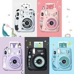 Camera Fujifilm Instax Mini 11 Instant Camera With Creative DIY Body Sticker Cute Cartoon Space Animal Series Set Instax Mini 11 Camara