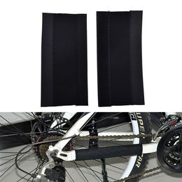 1/2pc Bike Chain Protector Black Cycling Frame Chain Guide Stay Posted Protector Chain Guard Care Cover