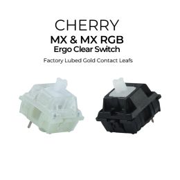 Keyboards CHERRY MX RGB ERGO CLEAR Factory Lubed Tactile Mechanical Switch Mechanical Keyboard 3Pin Plate mount Switch