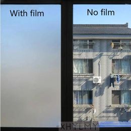 Window Stickers 45x100cm Privacy Matte Glass Film Sticker Static Clings Self Adhesive Heat Transfer For Office Bathroom