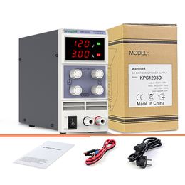 Adjustable DC Power Supply 120V 3A LED Digital Lab Bench Power Source Stabilized Power Supply Voltage Regulator Switch Wanptek