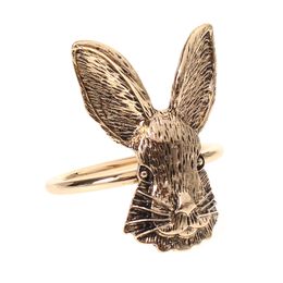 Bunny Ears Napkin Rings Easter Rabbit Napkin Ring Holder Metal Napkin Holder Home Table Decor For Spring Easter Rustic