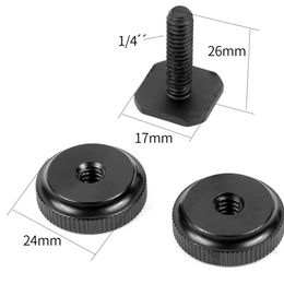 1/4" / 3/8" Tripod Mount Screw to Flash Hot Shoe Adapter w 2 Nuts for DSLR SLR Cameras Photography Photo Studio Kit Accessory